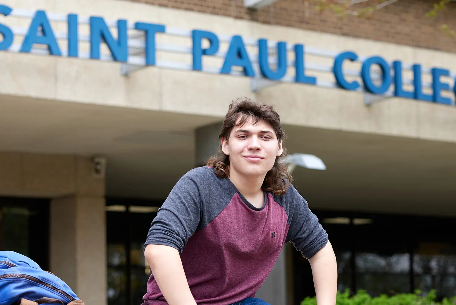 Photo of student on campus.