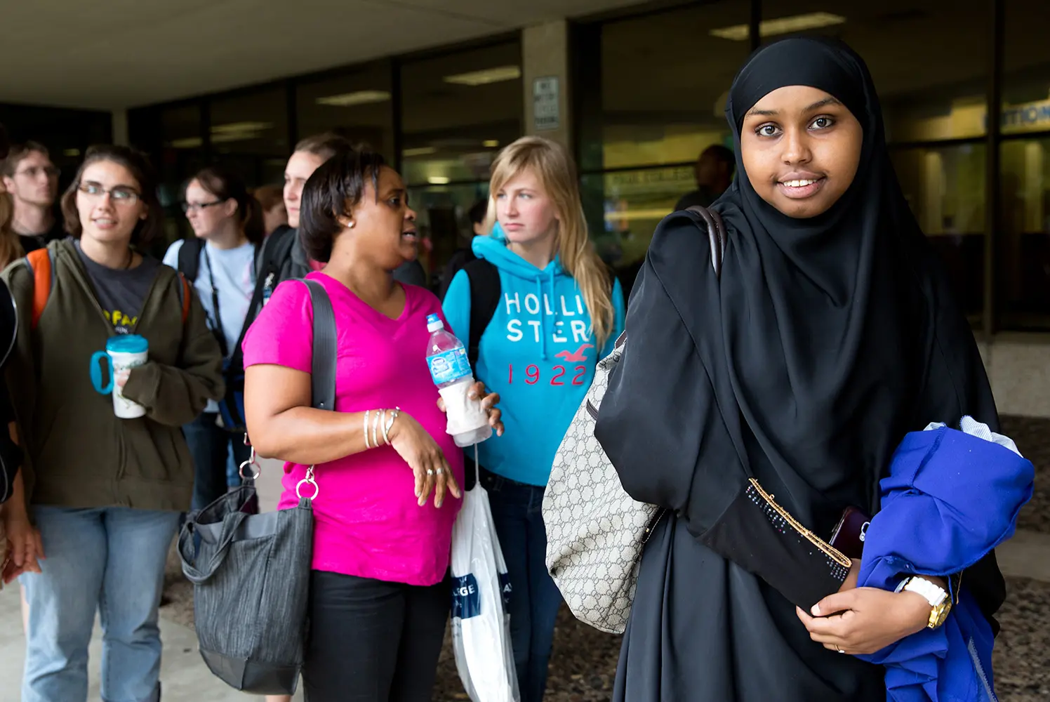 Photo of students on campus.
