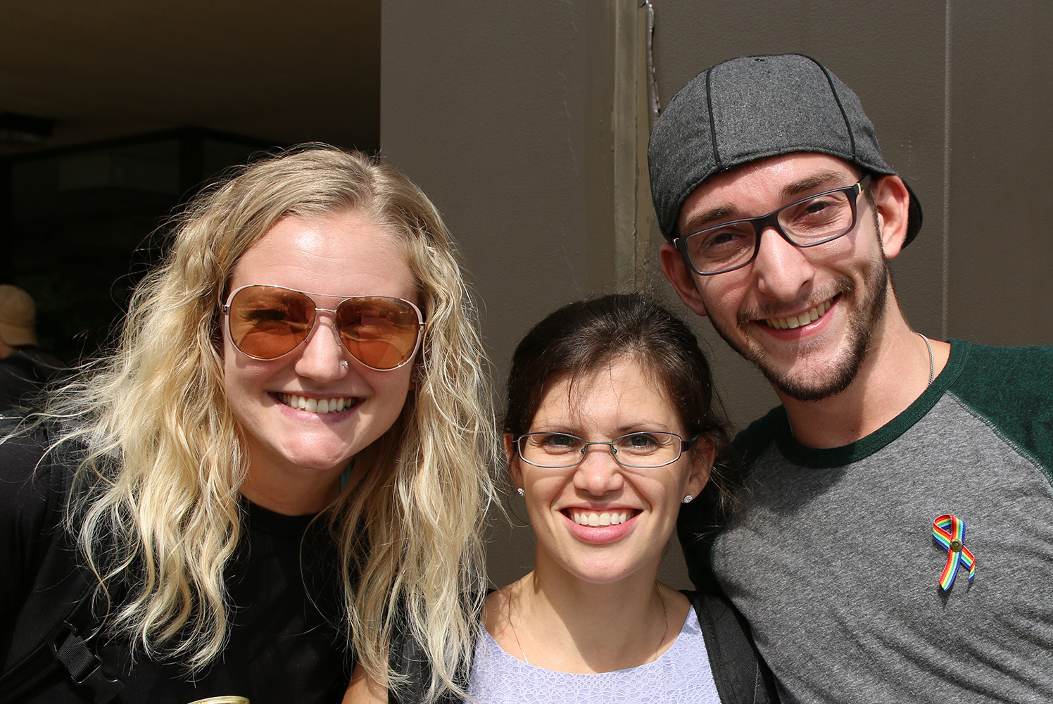 Photo of students on campus.