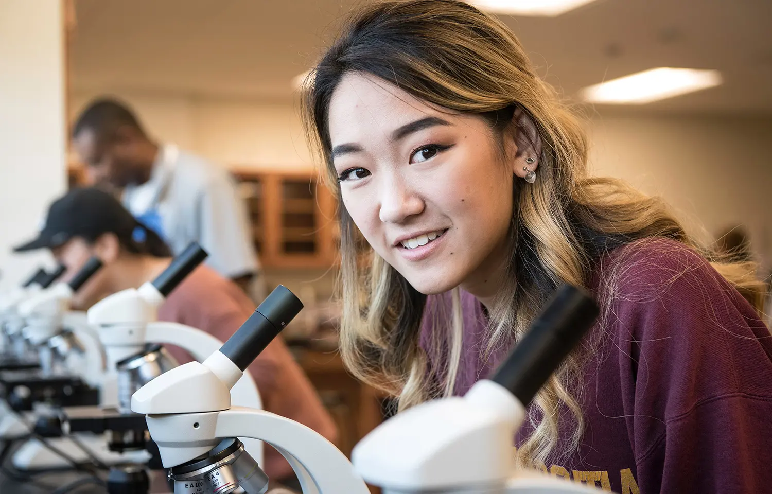 Photo of a student in the classroom.