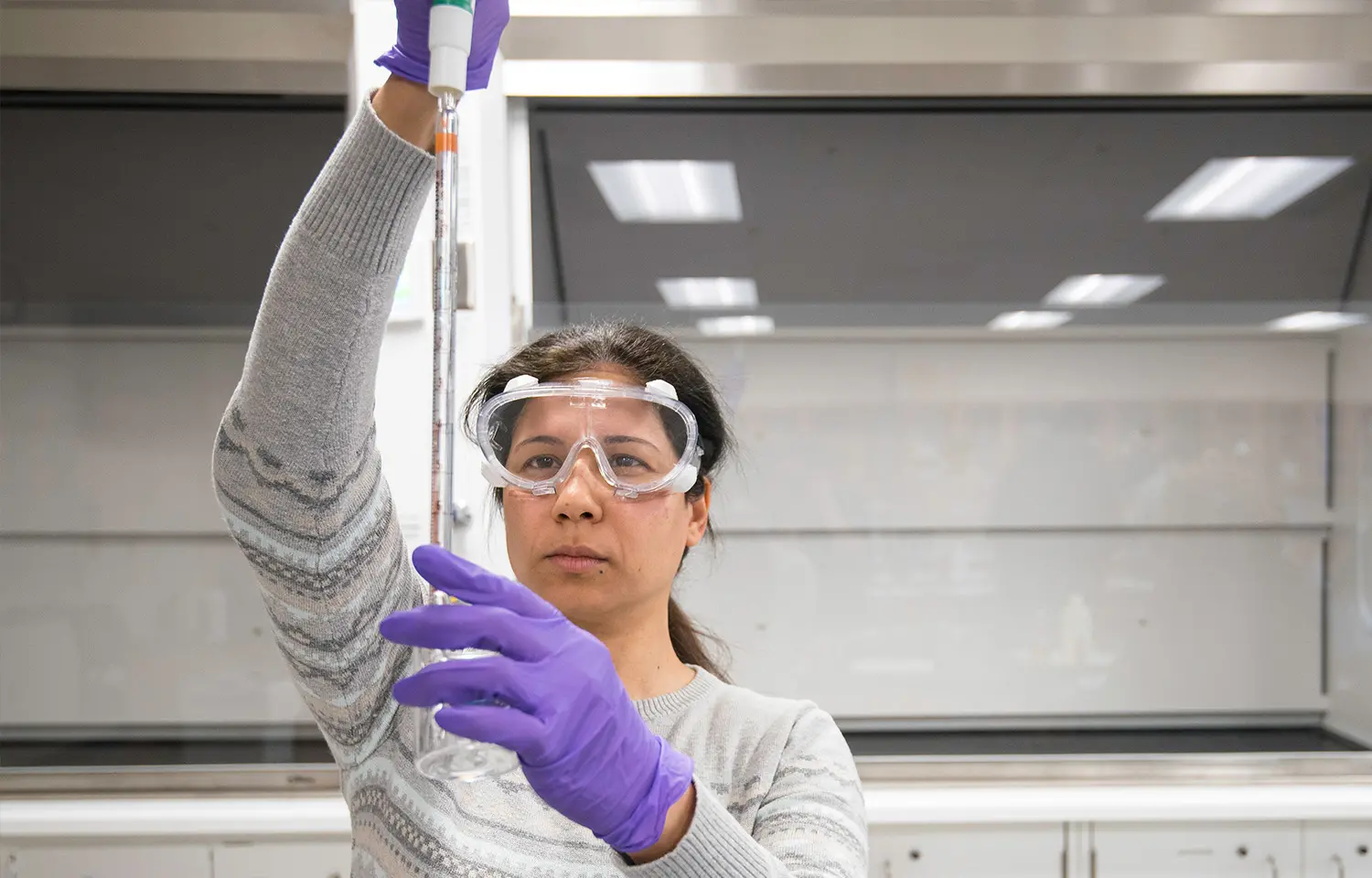 Photo of a student in the classroom.