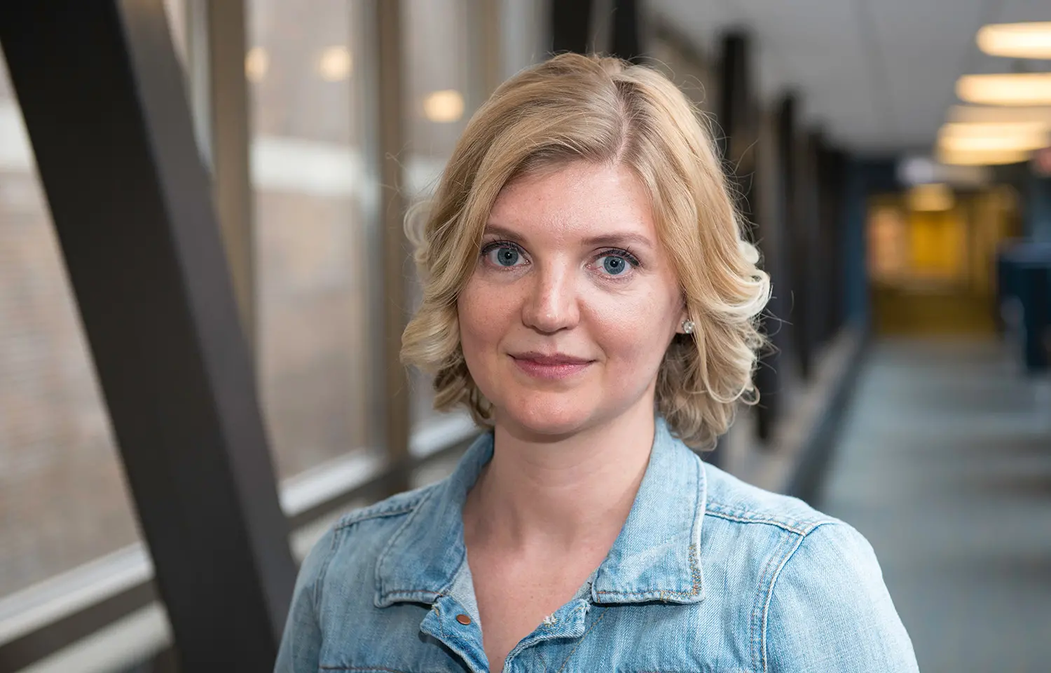 Photo of student on campus.