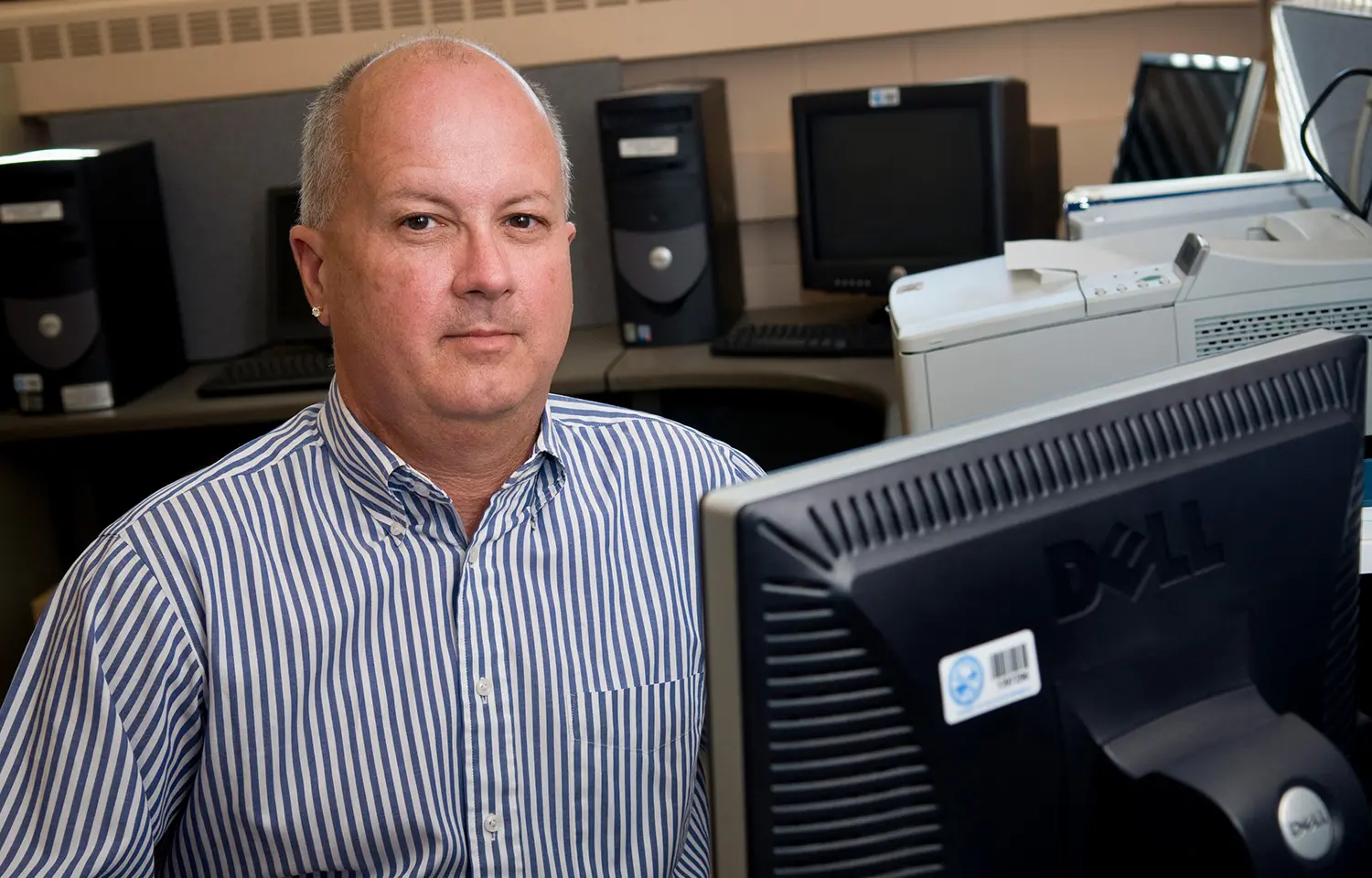 Photo of student on campus.