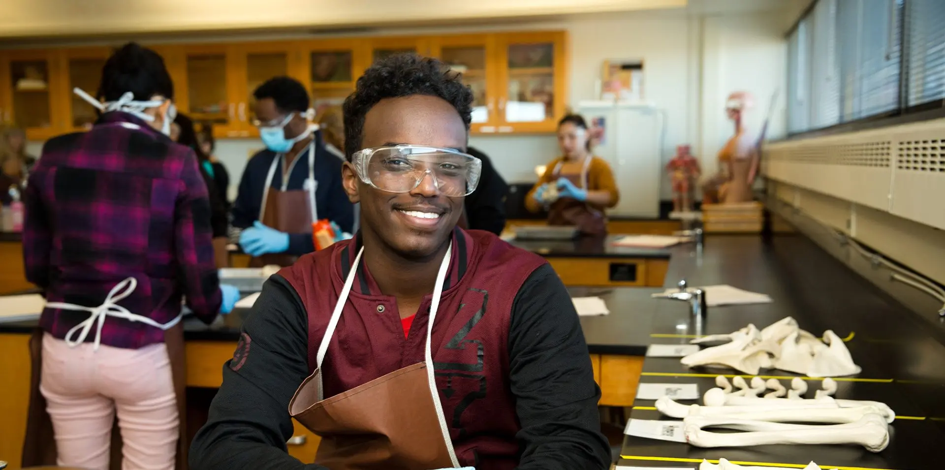 Photo of students in class.