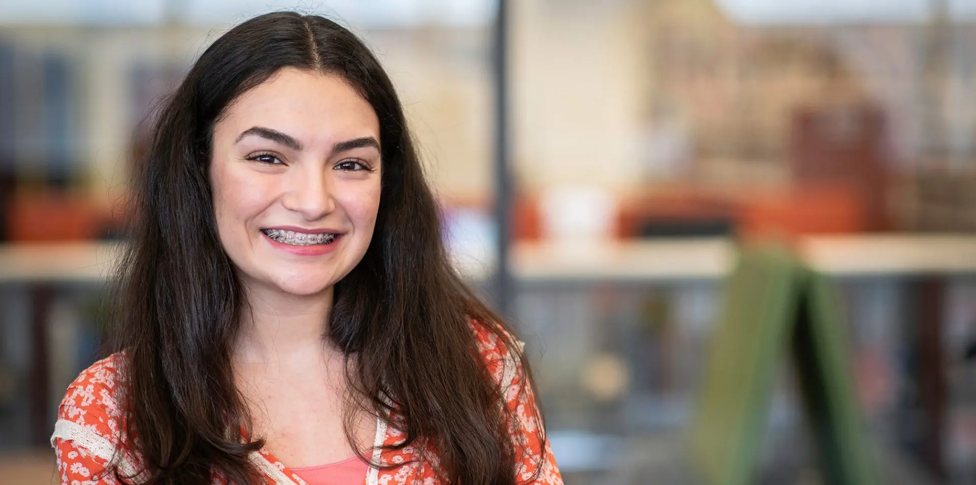 Photo of student on campus.