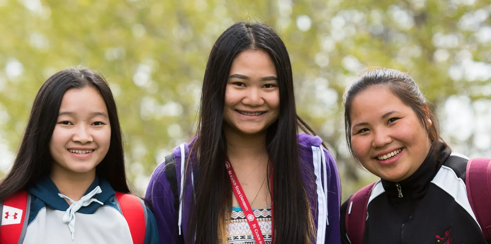 Photo of students on campus.