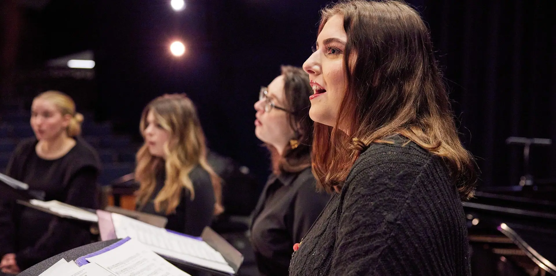 Photo of students in choir.