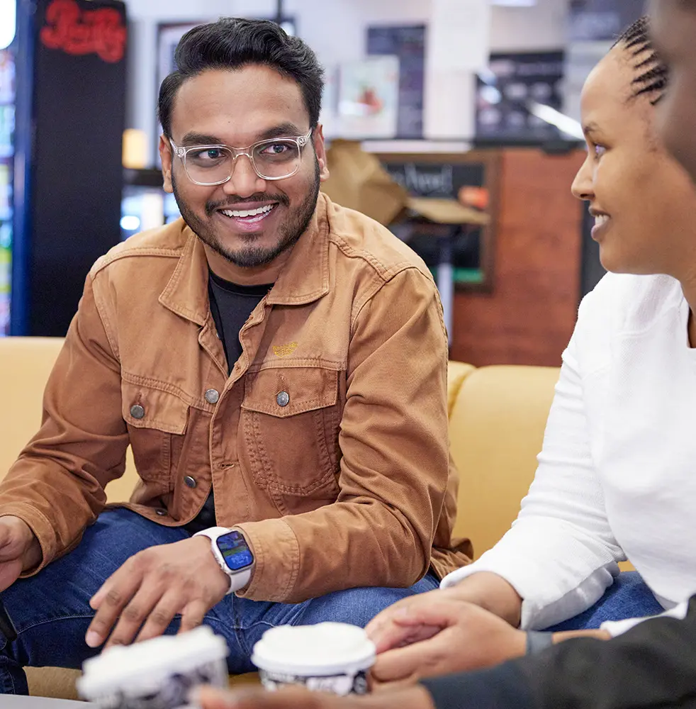 Photo of students on campus.