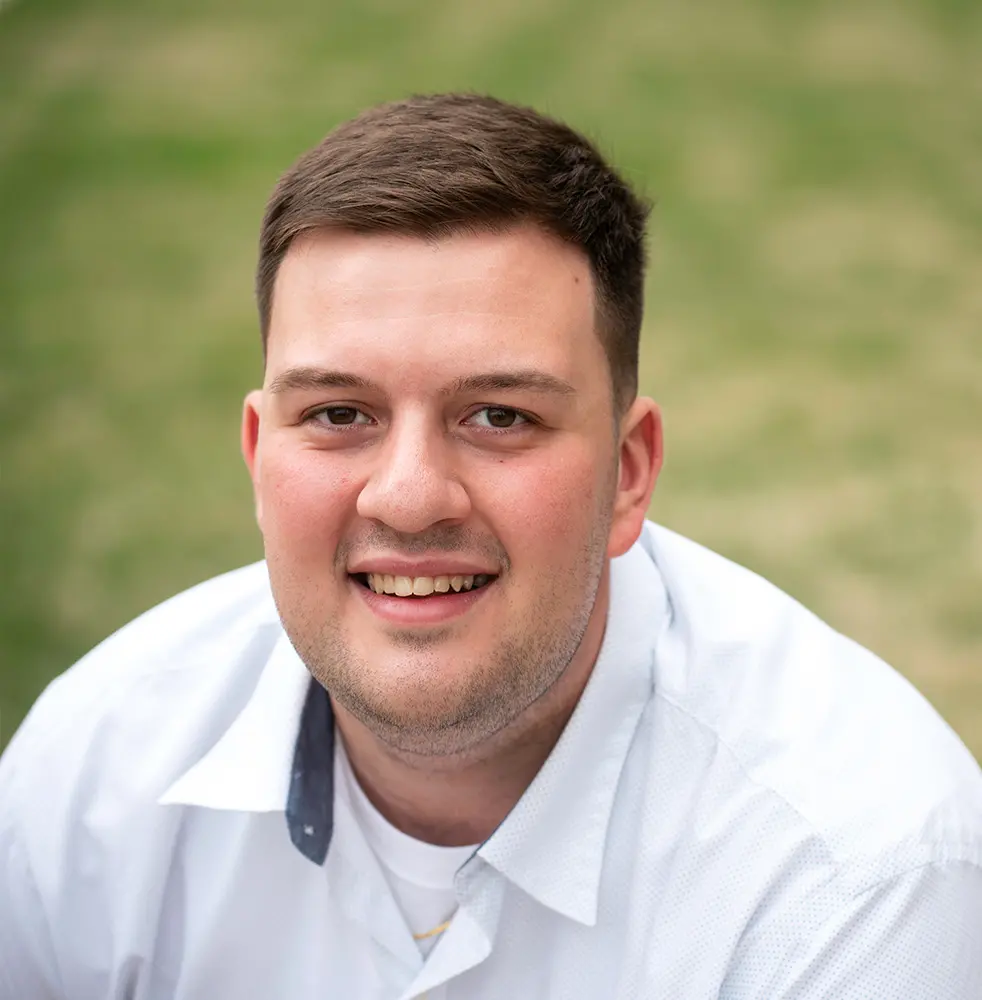 Photo of student on campus.