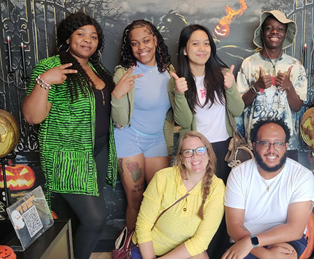 Members of the student senate and student life staff