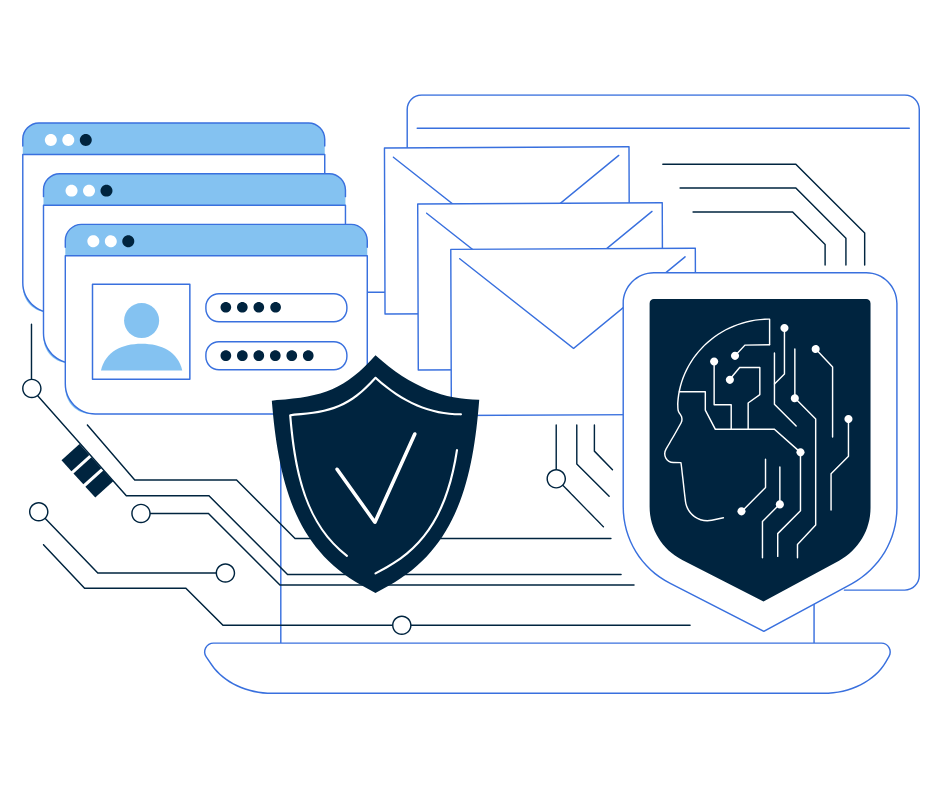 Illustration of Identity Theft and Security