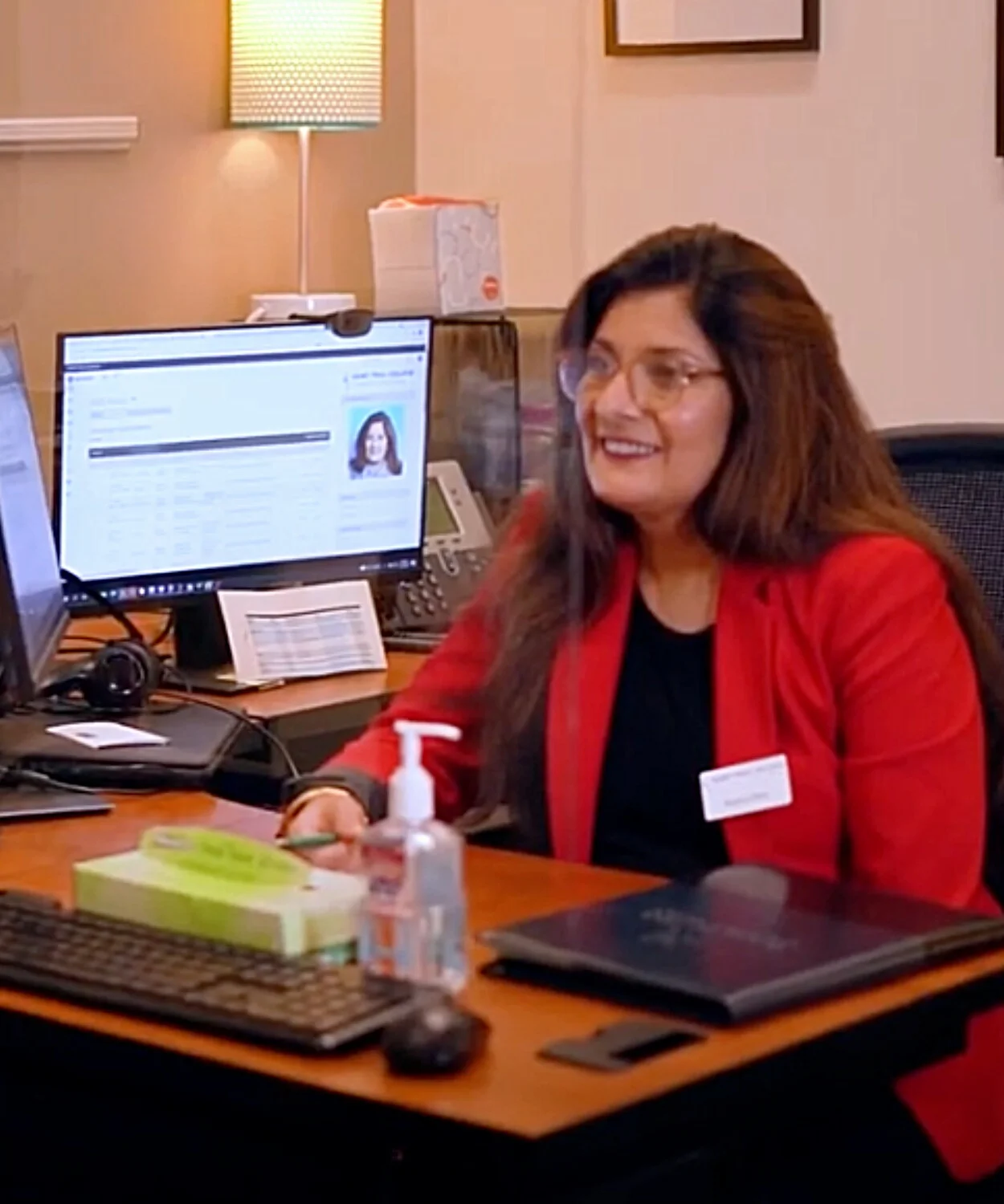 Academic Advisor in her office