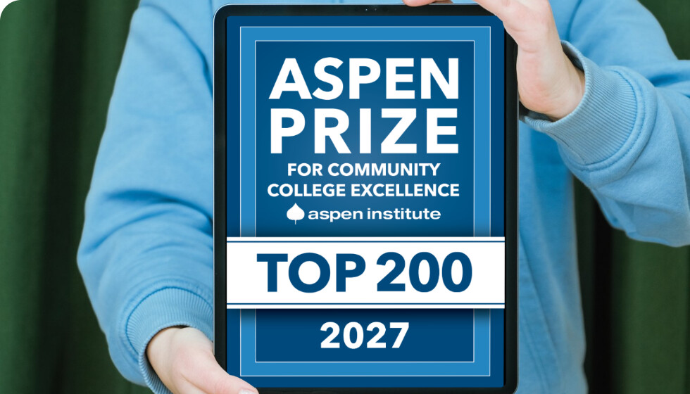 Mockup of a poster that reads "Aspen Prize Top 200 2027"