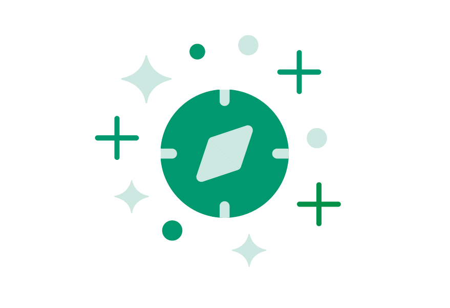 Compass icon for our promise plan